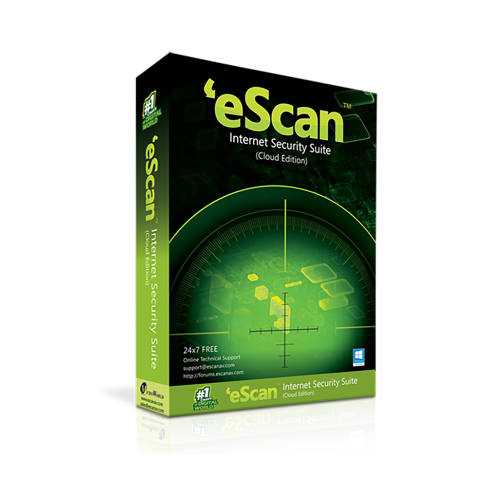 eScan Internet Security Suite with Cloud Security 1 User/1 Year (0833252000821) (ESCESC0833252000821)
