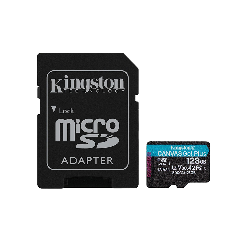 Kingston microSD Memory Card 128GB Canvas Go! Plus (SDCG3/128GB) (KINSDCG3/128GB) Kingston microSD Memory Card 128GB Canvas Go! Plus (SDCG3/128GB) (KINSDCG3/128GB)