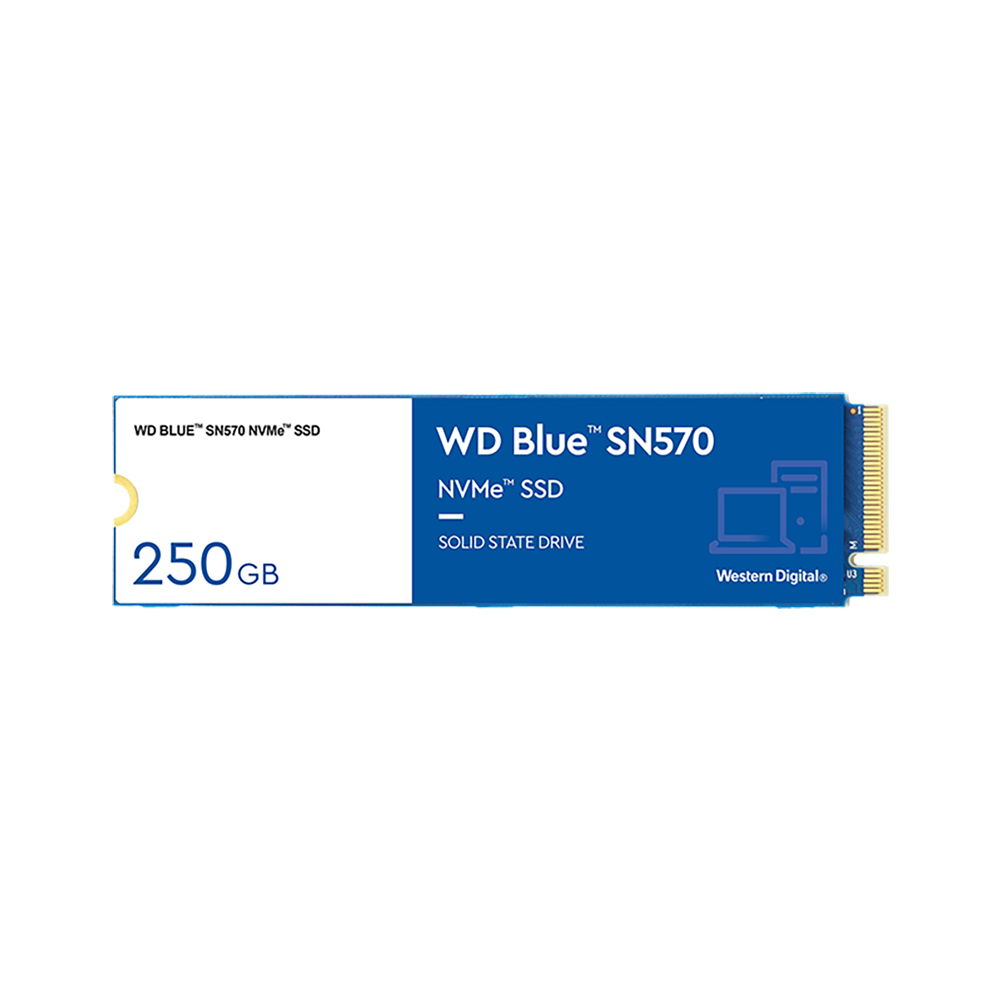 Western Digital Δίσκος SSD 2.5'' SN570 NVMe Blue 250GB (WDS250G3B0C) Western Digital Δίσκος SSD 2.5'' SN570 NVMe Blue 250GB (WDS250G3B0C)