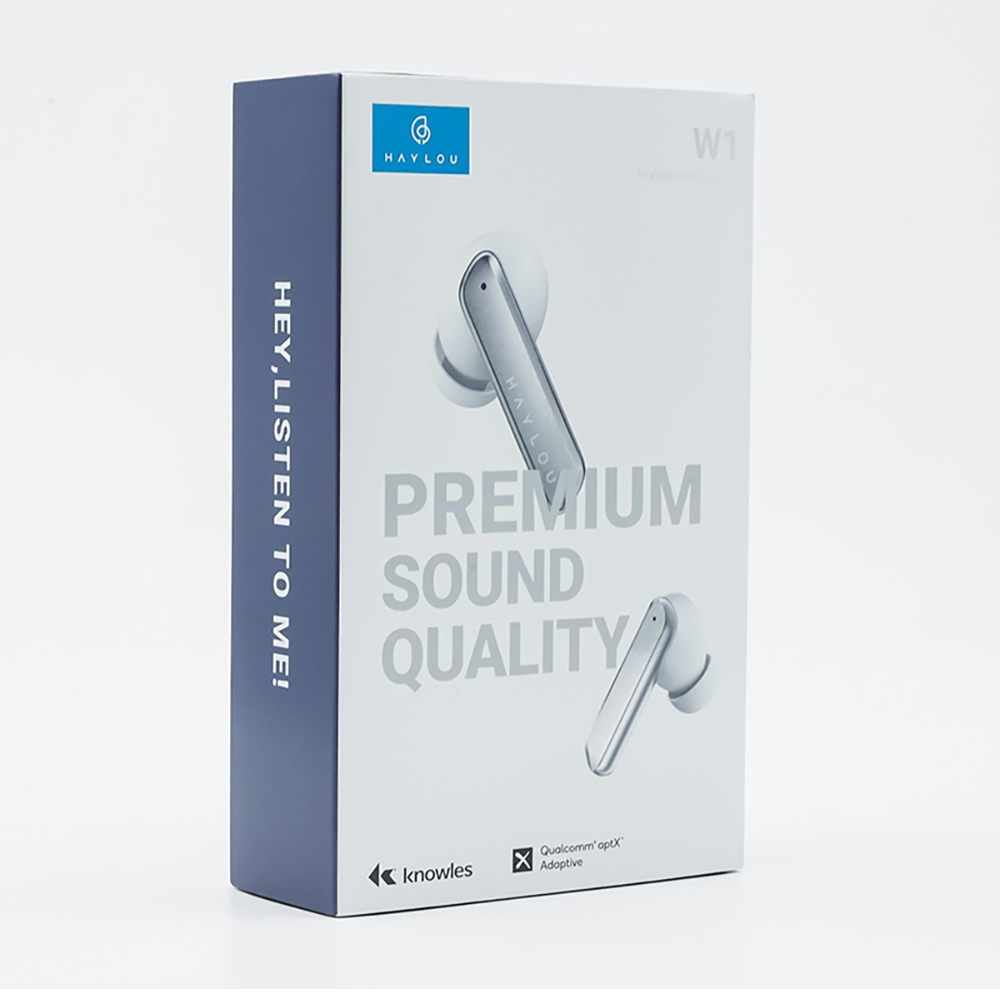 Haylou W1 In-ear Bluetooth Handsfree Ακουστικά με Αντοχή στον Ιδρώτα και Θήκη Φόρτισης Λευκά