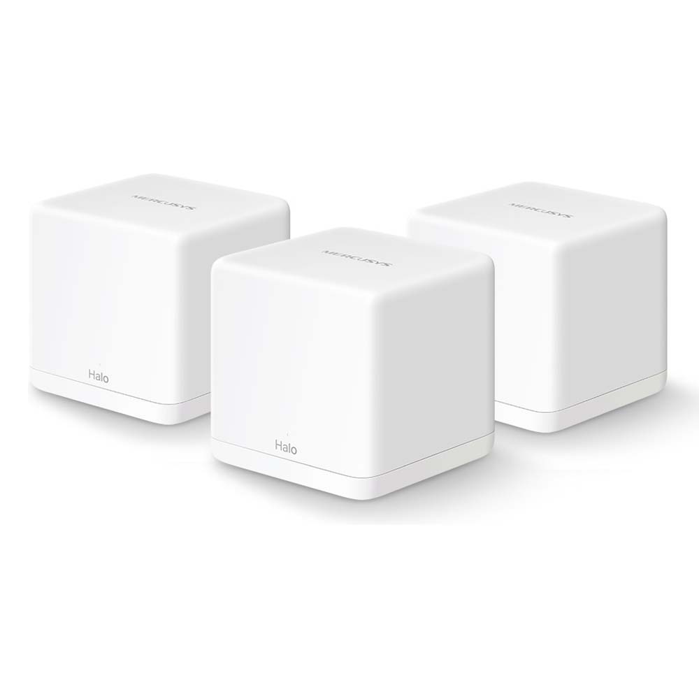 Mercusys AC1200 Whole Home Mesh Wi-Fi System Halo H30G(3-pack) (HALO H30G(3-PACK) (MERHALOH30G(3-PACK) Mercusys AC1200 Whole Home Mesh Wi-Fi System Halo H30G(3-pack) (HALO H30G(3-PACK) (MERHALOH30G(3-PACK)