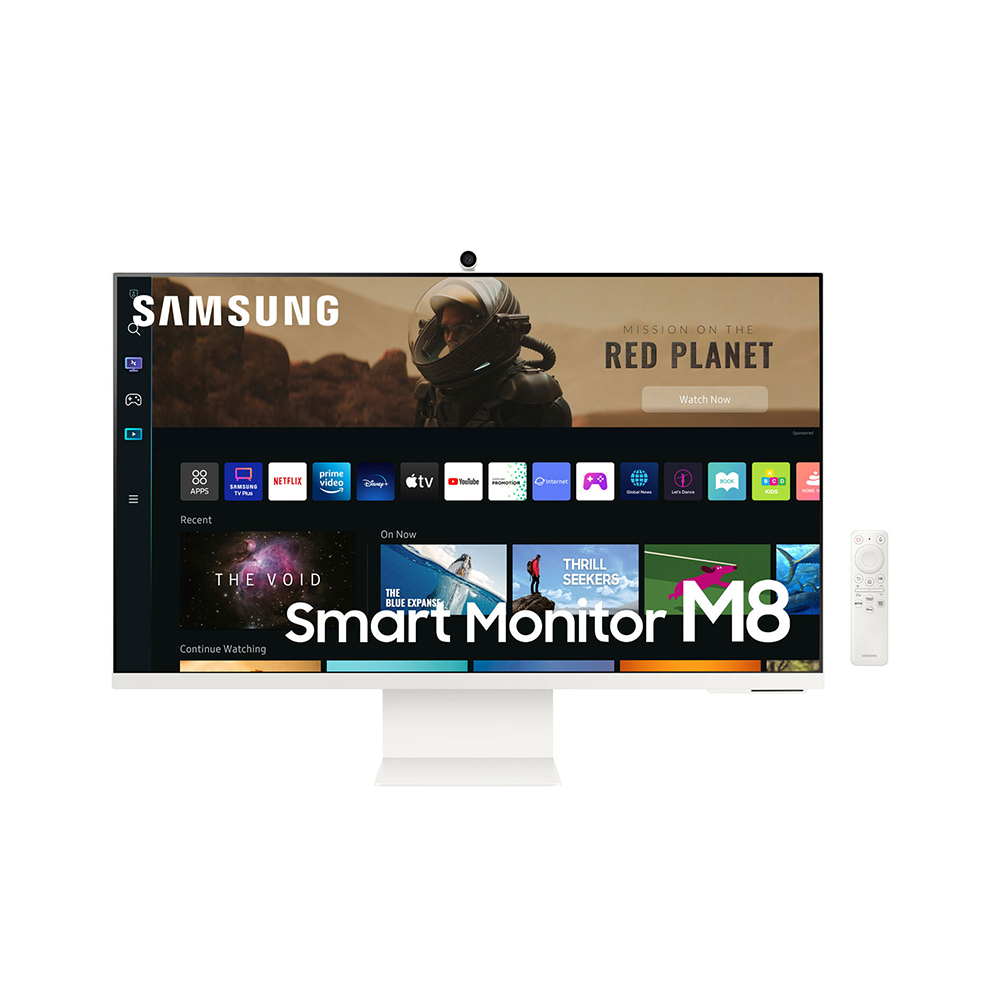 SAMSUNG LS32BM801UUXEN Smart 4K Ergonomic Monitor 32'' with Webcam & speakers (White) (SAMLS32BM801UUXEN) SAMSUNG LS32BM801UUXEN Smart 4K Ergonomic Monitor 32'' with Webcam & speakers (White) (SAMLS32BM801UUXEN)
