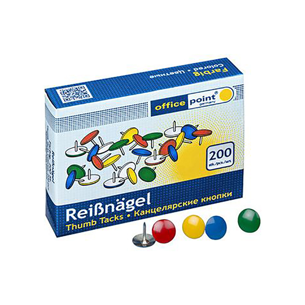 Officepoint Πινέζες 200Χ, χρωματιστές – (MAG-1504420-02) (OFPMAG-1504420-02) Officepoint Πινέζες 200Χ, χρωματιστές – (MAG-1504420-02) (OFPMAG-1504420-02)