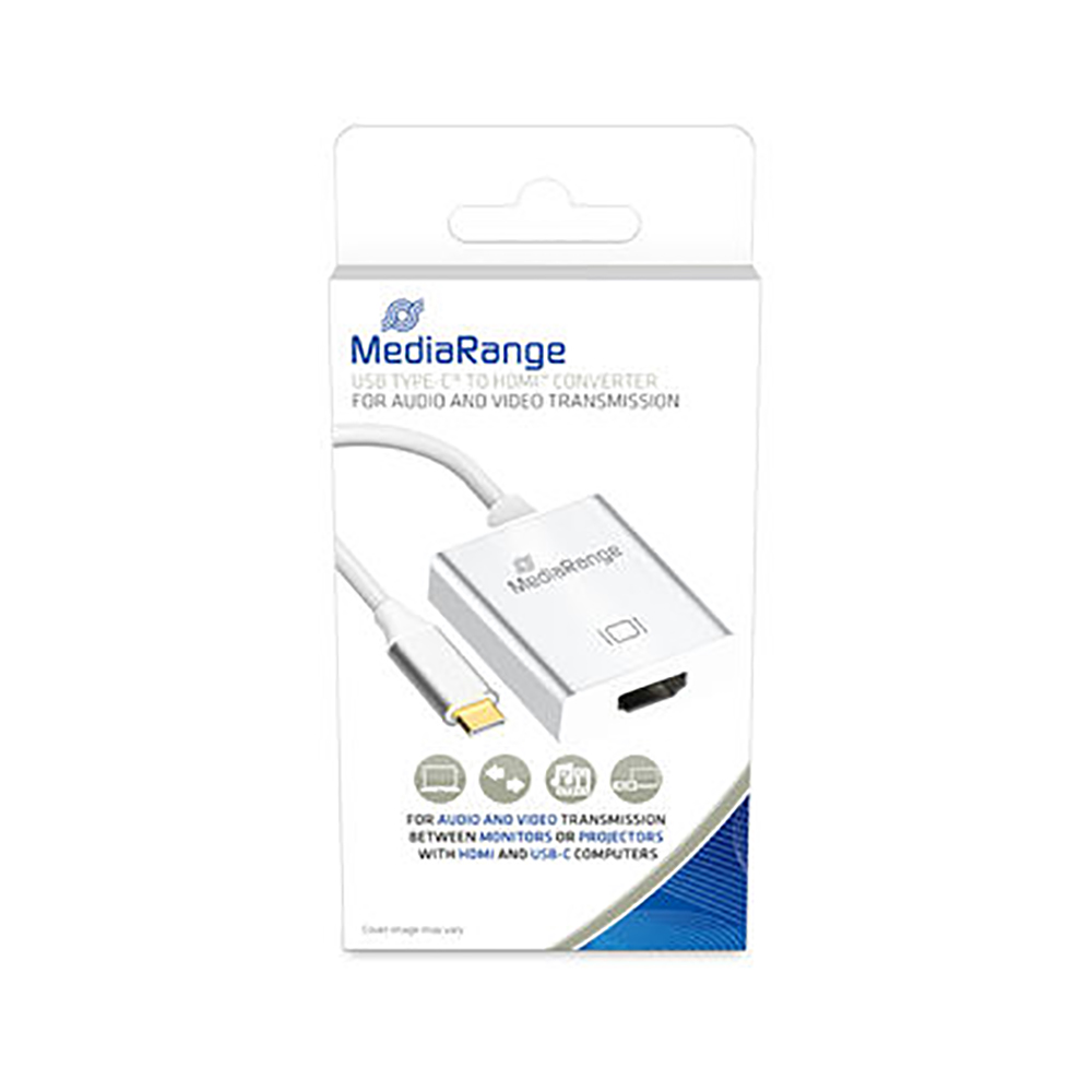 MediaRange Μετατροπέας USB-C male σε HDMI female Λευκό (MRCS194) MediaRange Μετατροπέας USB-C male σε HDMI female Λευκό (MRCS194)