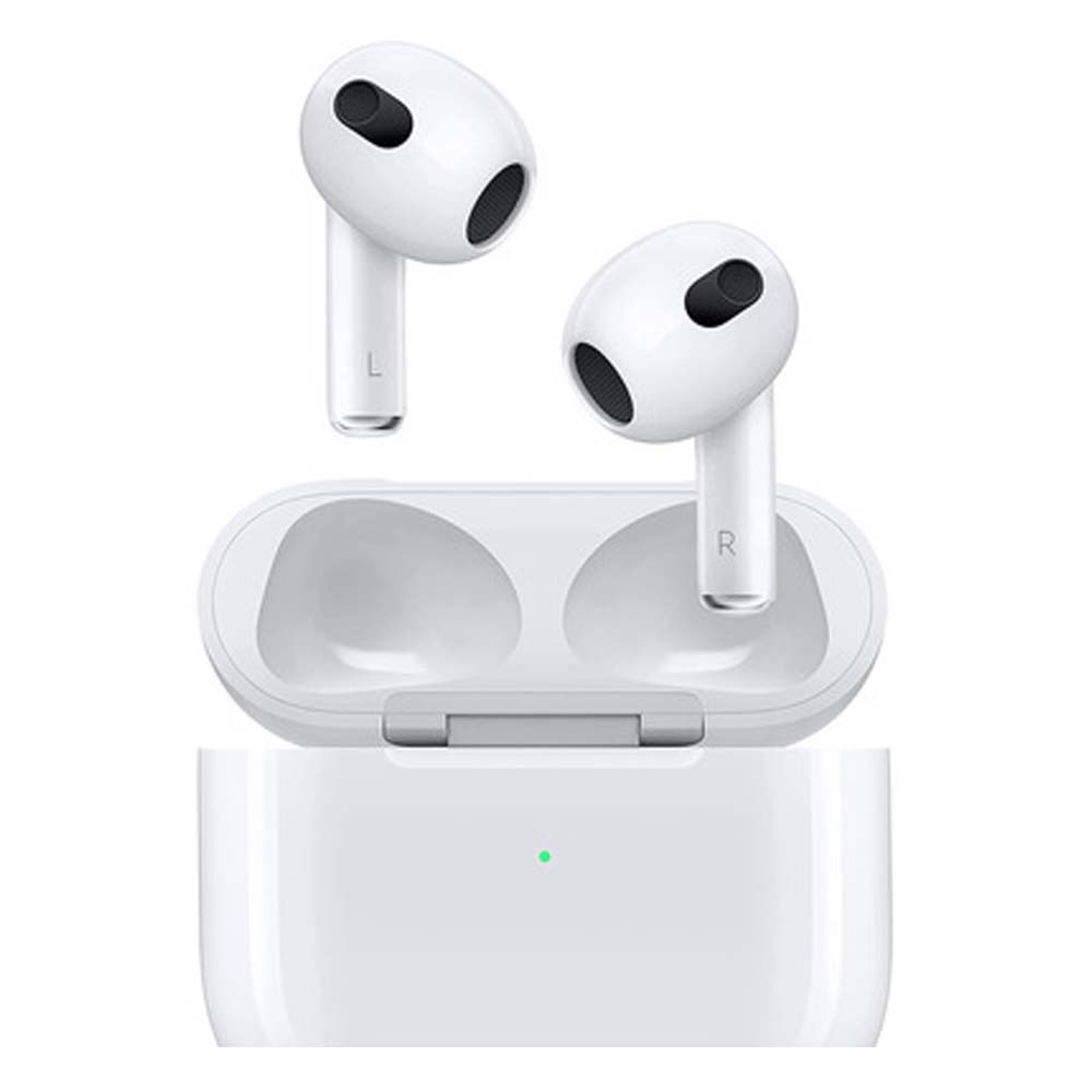 Apple AirPods (3rd generation) with Lightning Charging Case Earbud Bluetooth Handsfree Ακουστικά με Αντοχή στον Ιδρώτα και Θήκη Φόρτισης Λευκά
