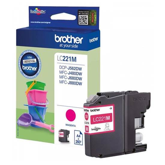 Brother Μελάνι Inkjet LC-221 Magenta (LC-221M)