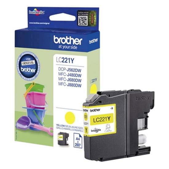 Brother Μελάνι Inkjet LC-221 Yellow (LC-221Y)