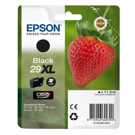 Epson Μελάνι Inkjet Series 29 Black XL (C13T29914012)