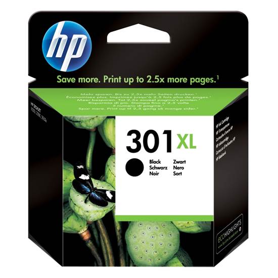 HP Μελάνι Inkjet No.301XL Black (CH563EE)