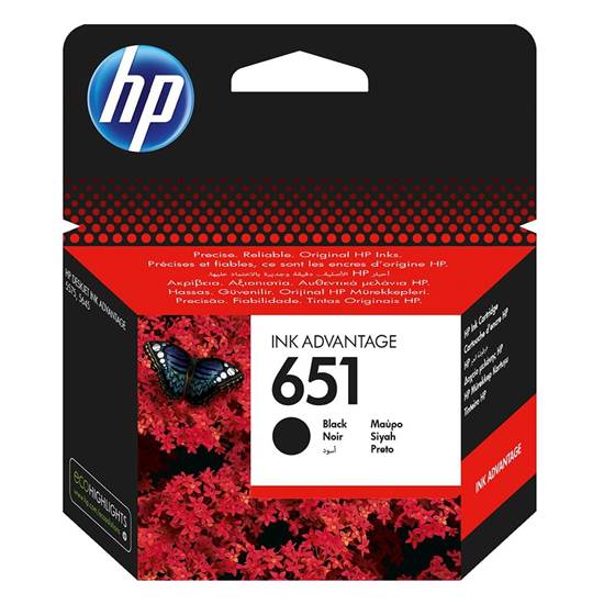 HP Μελάνι Inkjet No.651 Black (C2P10AE)