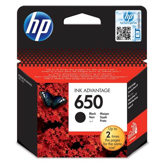 HP Μελάνι Inkjet No.650 Black (CZ101AE)
