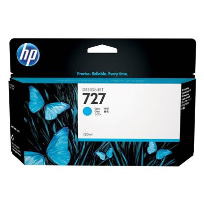 HP Μελάνι Inkjet No.727 Cyan (130ml) (B3P19A)
