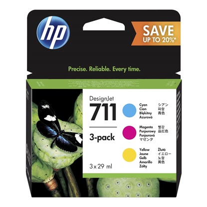 HP Μελάνι Inkjet No.711 Colour Multipack (P2V32A)