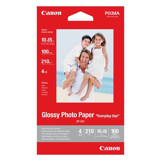 Φωτογραφικό Χαρτί CANON A6 Glossy 210g/m² 100 Φύλλα (0775B003)