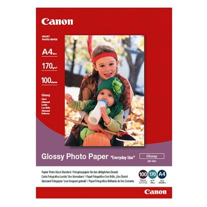 Φωτογραφικό Χαρτί CANON A4 Glossy 210g/m² 100 Φύλλα (0775B001)