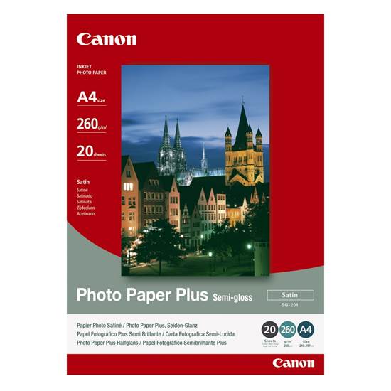 Φωτογραφικό Χαρτί CANON A4 Semi Gloss 260g/m² 20 Φύλλα (1686B021)