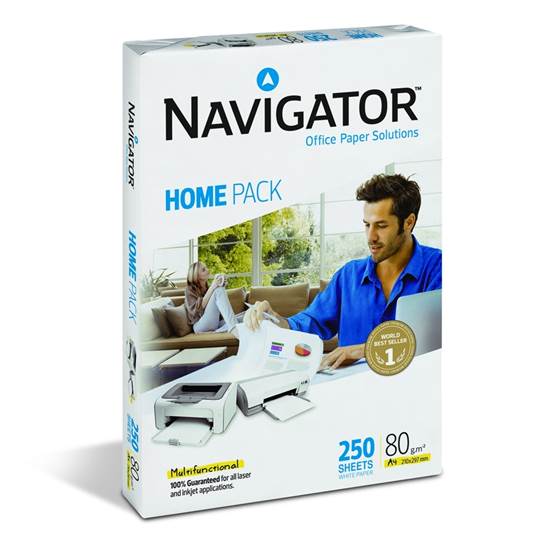 Επαγγελματικό Χαρτί Εκτύπωσης Navigator (Home Pack) A4 80g/m² 250 Φύλλα