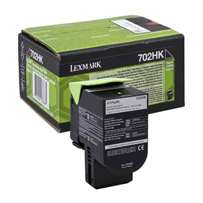 LEXMARK CS310/410/510 BLK TONER CRTR HC (702HK) RETURN 4k (70C2HK0)