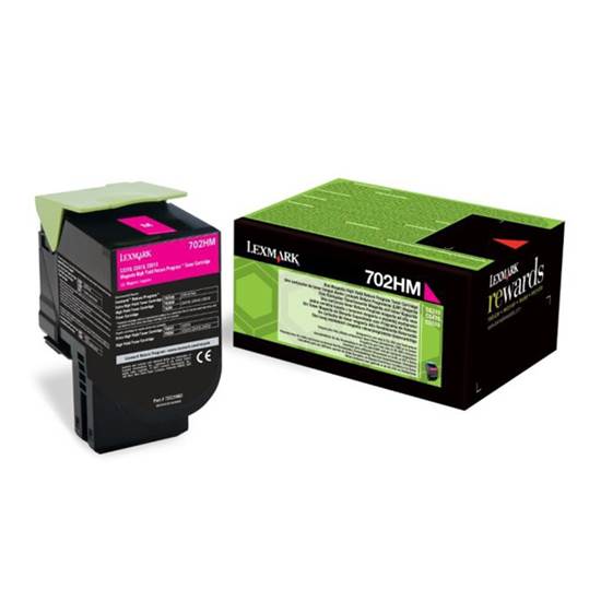 LEXMARK CS310/410/510 MAGENTA TONER CRTR HC (702HM) RETURN 3k (70C2HM0)