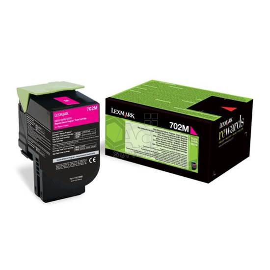 LEXMARK CS310/410/510 MAGENTA TONER CRTR SC (702M) RETURN 1k (70C20M0)