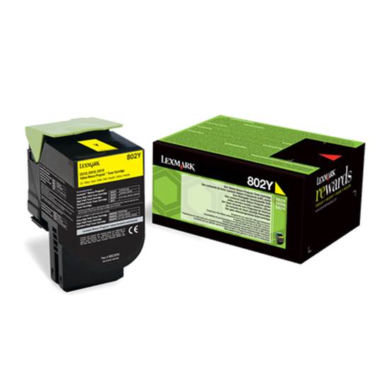 Toner Lexmark 80C20Y0 Yellow (80C20Y0)