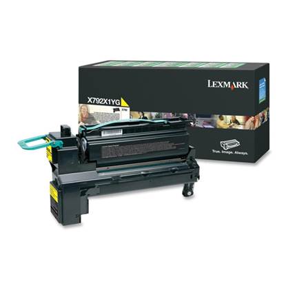 LEXMARK X792 YELLOW EXTRA HC TONER CRTR (20k) (X792X1YG)