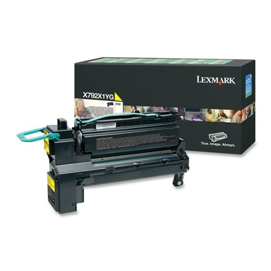 LEXMARK X792 YELLOW EXTRA HC TONER CRTR (20k) (X792X1YG)