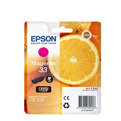 Epson Μελάνι Inkjet Series 33 Magenta (C13T33434012)