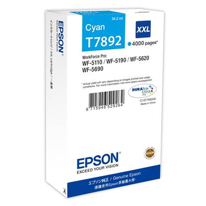 Epson Μελάνι Inkjet T789 XXL Cyan (C13T789240)