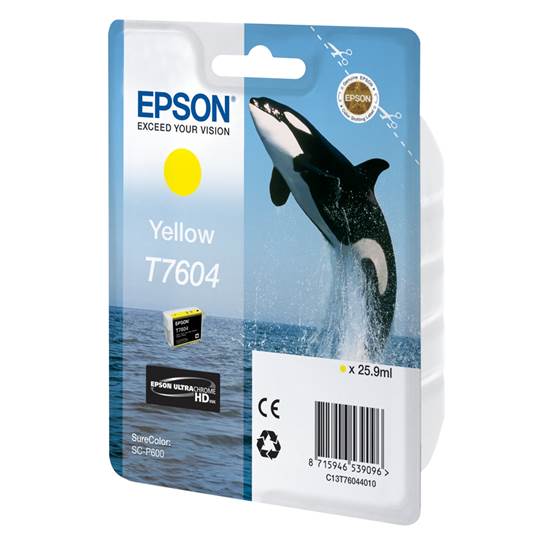 Epson Μελάνι Inkjet T7604 Yellow (C13T76044010)