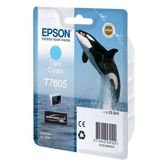 Epson Μελάνι Inkjet T7605 Light Cyan (C13T76054010)