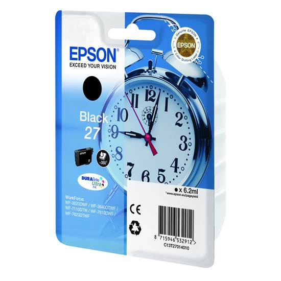 Epson Μελάνι Inkjet Series 27 Black (C13T27014012)