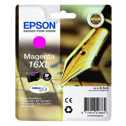 Epson Μελάνι Inkjet No.16 XL Magenta (C13T16334012)