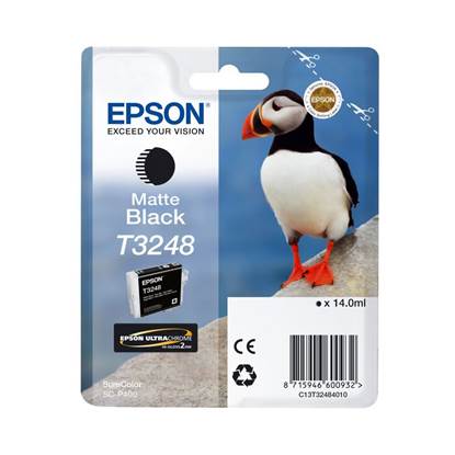 Epson Μελάνι Inkjet T3248 Matte Black (C13T32484010)