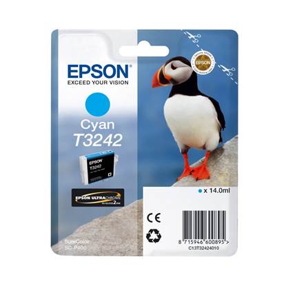 Epson Μελάνι Inkjet T3242 Cyan (C13T32424010)
