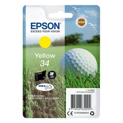 Epson Μελάνι Inkjet No.34 Yellow (C13T34644010)