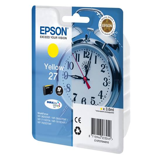 Epson Μελάνι Inkjet Series 27 Yellow (C13T27044012)