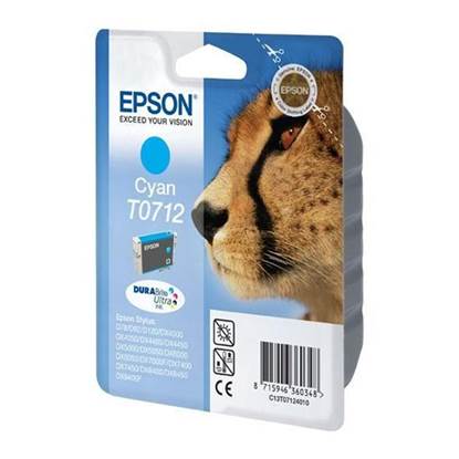 Epson Μελάνι Inkjet T0712 Cyan (C13T07124012)