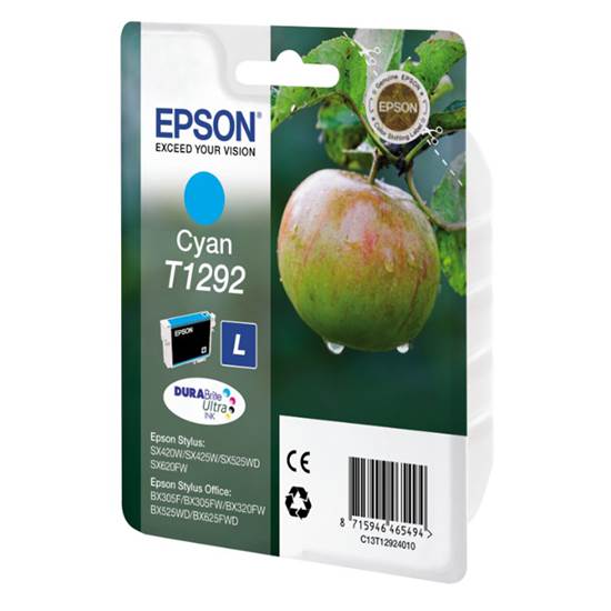 Epson Μελάνι Inkjet T1292 Cyan (C13T12924012)