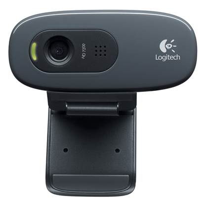 Logitech C270 Webcam (Black, HD)