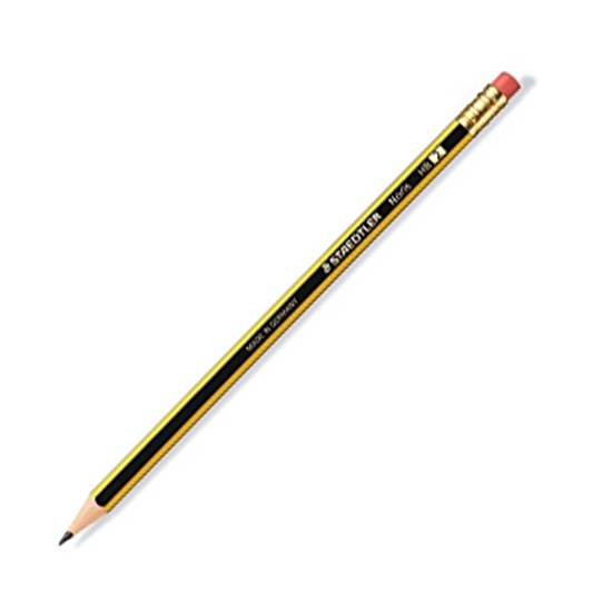 Μολύβι Ξύλινο Με Γόμα STAEDTLER Noris 122 HB (Μαύρο)