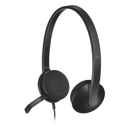 Logitech H340 Headset (Black, Wired)