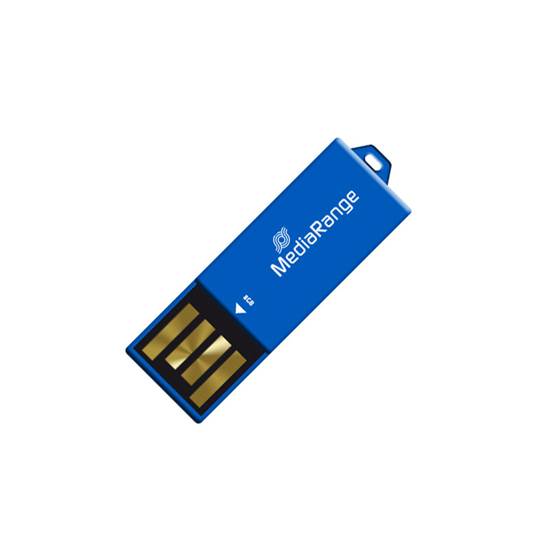 MediaRange USB 2.0 Nano Flash Drive Paper-clip stick 8GB (Blue)
