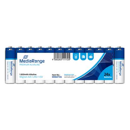 Αλκαλική Μπαταρία MediaRange Premium AA 1.5V (LR6) (24 Pack)