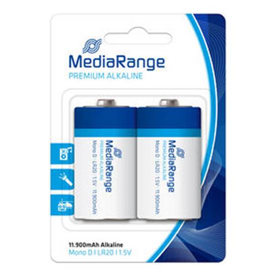 Αλκαλική Μπαταρία MediaRange Premium D 1.5V (LR20) (2 Pack)