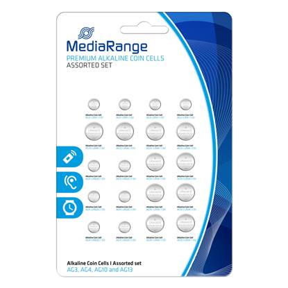 Αλκαλική Μπαταρία MediaRange Premium Coin Cells Assorted Set (20 Pack)