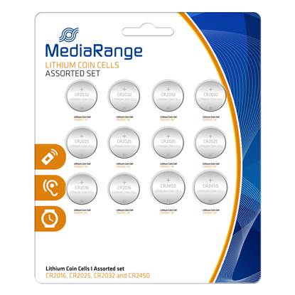 Μπαταρία Λιθίου MediaRange Coin Cells Assorted Set (12 Pack)