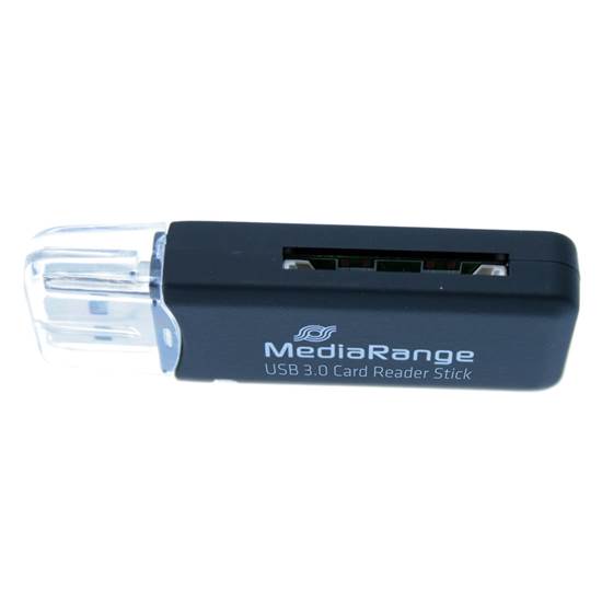 MediaRange USB 3.0 Card Reader Stick (Black)