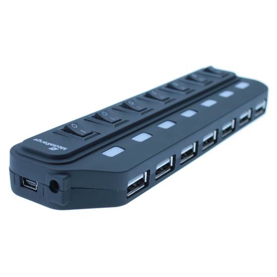 MediaRange Usb Hub 7-Port Usb 2.0 (Black)