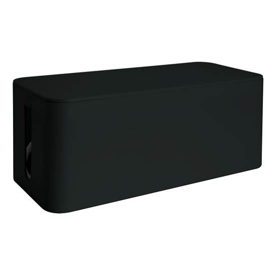 Media Range Cable Tidy Box Medium-Sized 318x126x135 mm Black